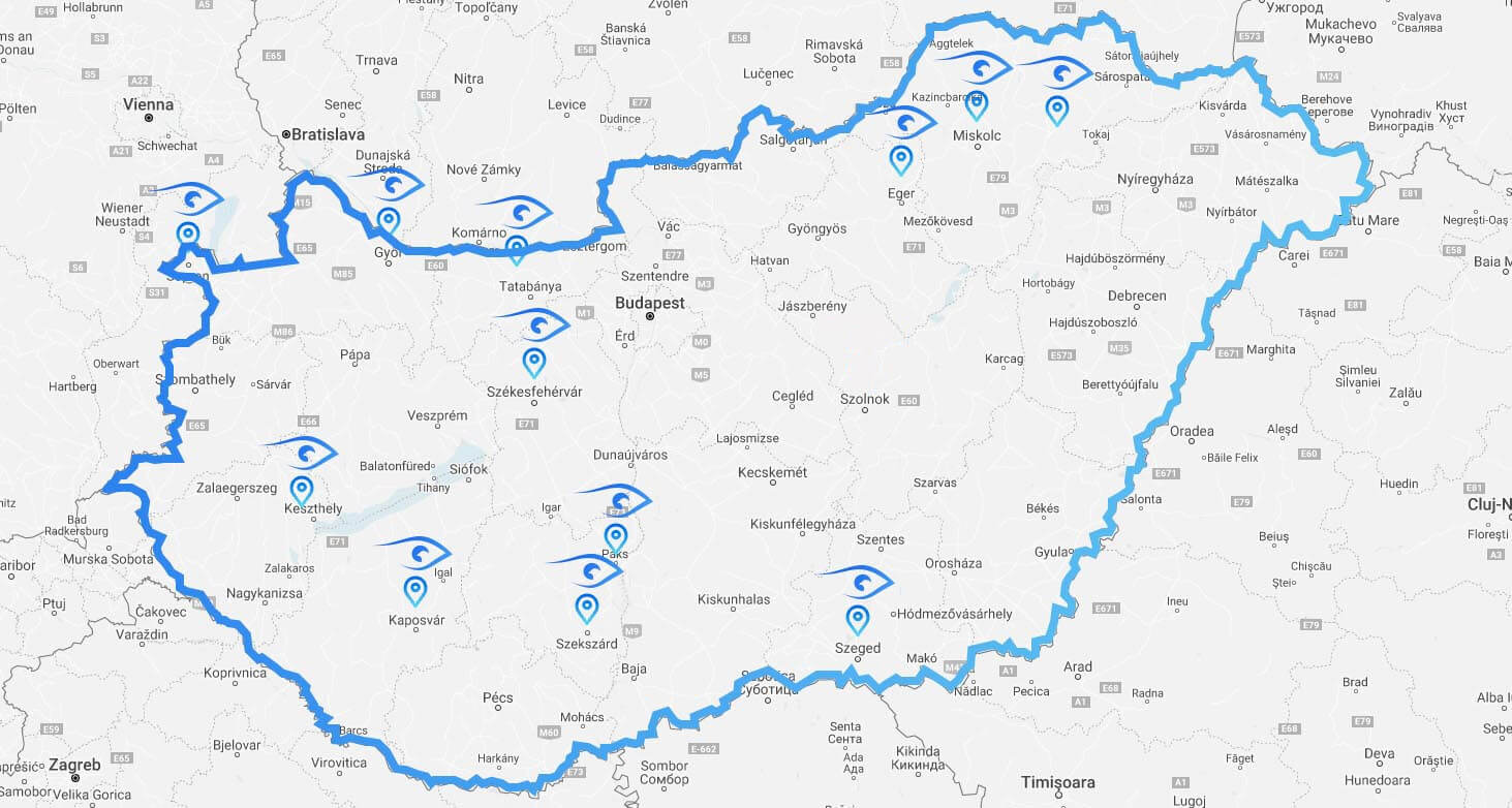 Sasszemklinika regionális központok